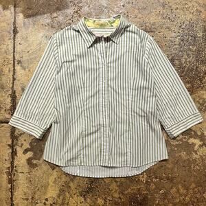 Green and white striped american